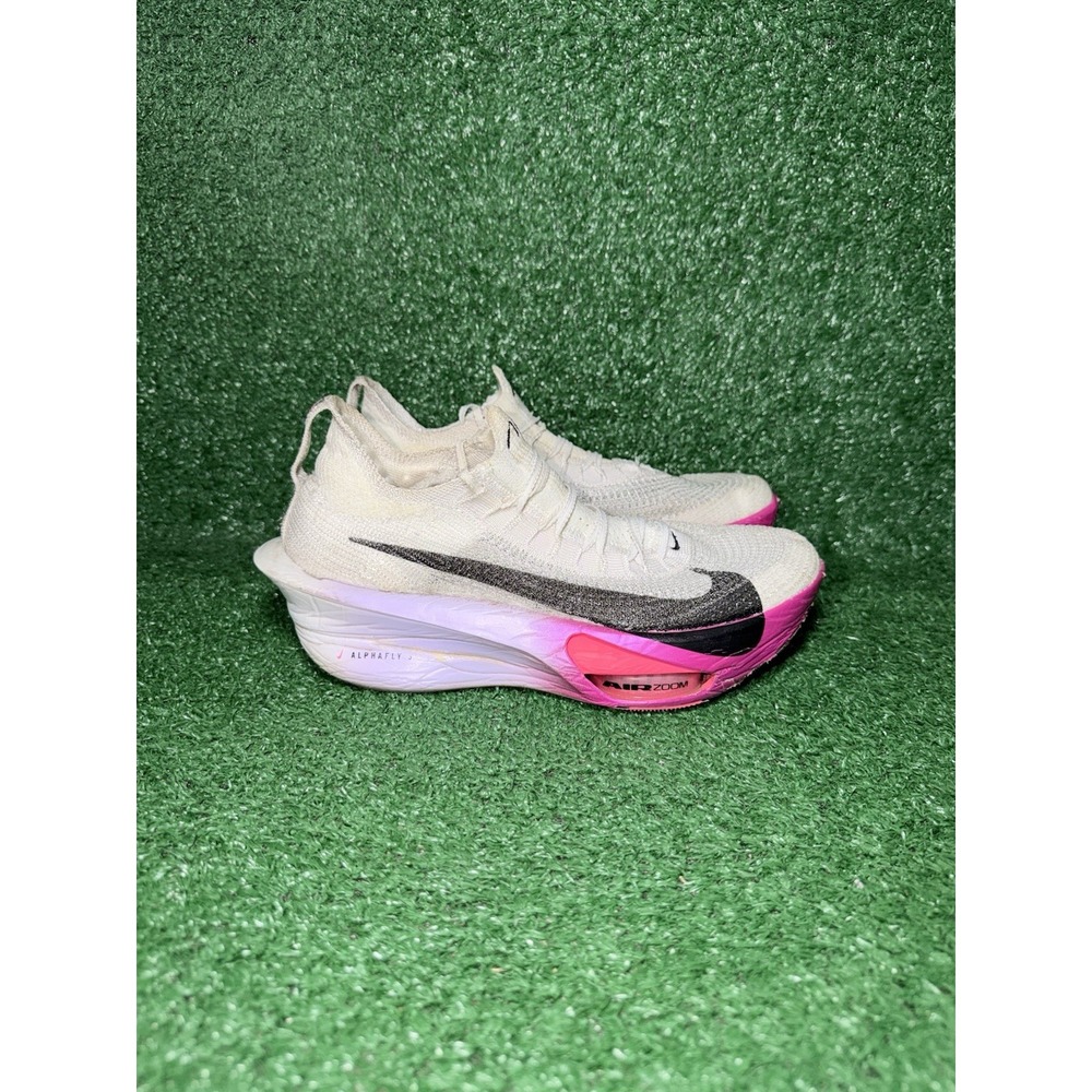 Nike Air Zoom Alphafly Next% 3 FP Women 9.5 White Purple Running Shoe FD8315-100